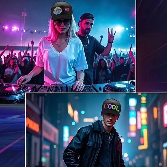 NWT LED Programmable Display Hat - Picture 5 of 17